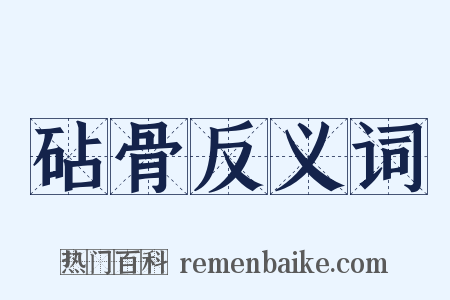 砧骨反义词是什么意思的图片